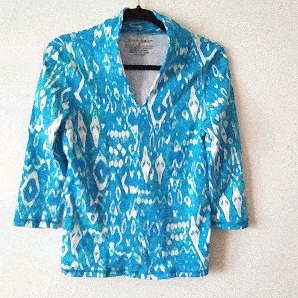 Hannah Colorful Print Top sz M
